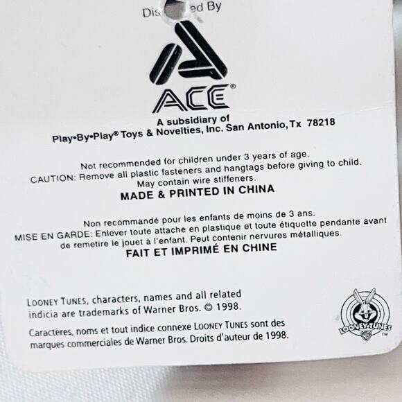 Looney Tunes Sylvester the Cat Painters Outfit Plush Vintage 1998 10" New w Tags - Picture 10 of 10